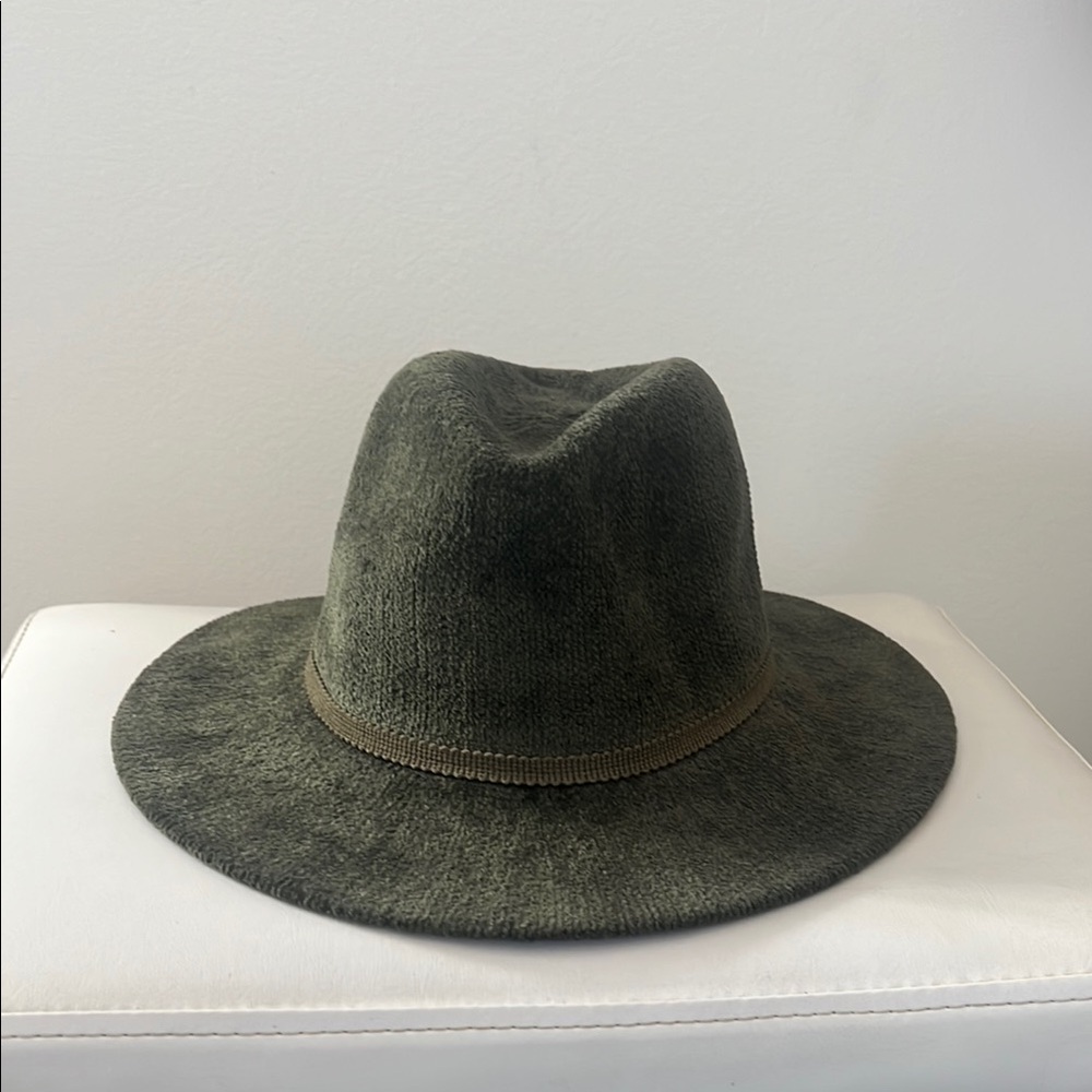 Stylish Olive Green Fedora Hat